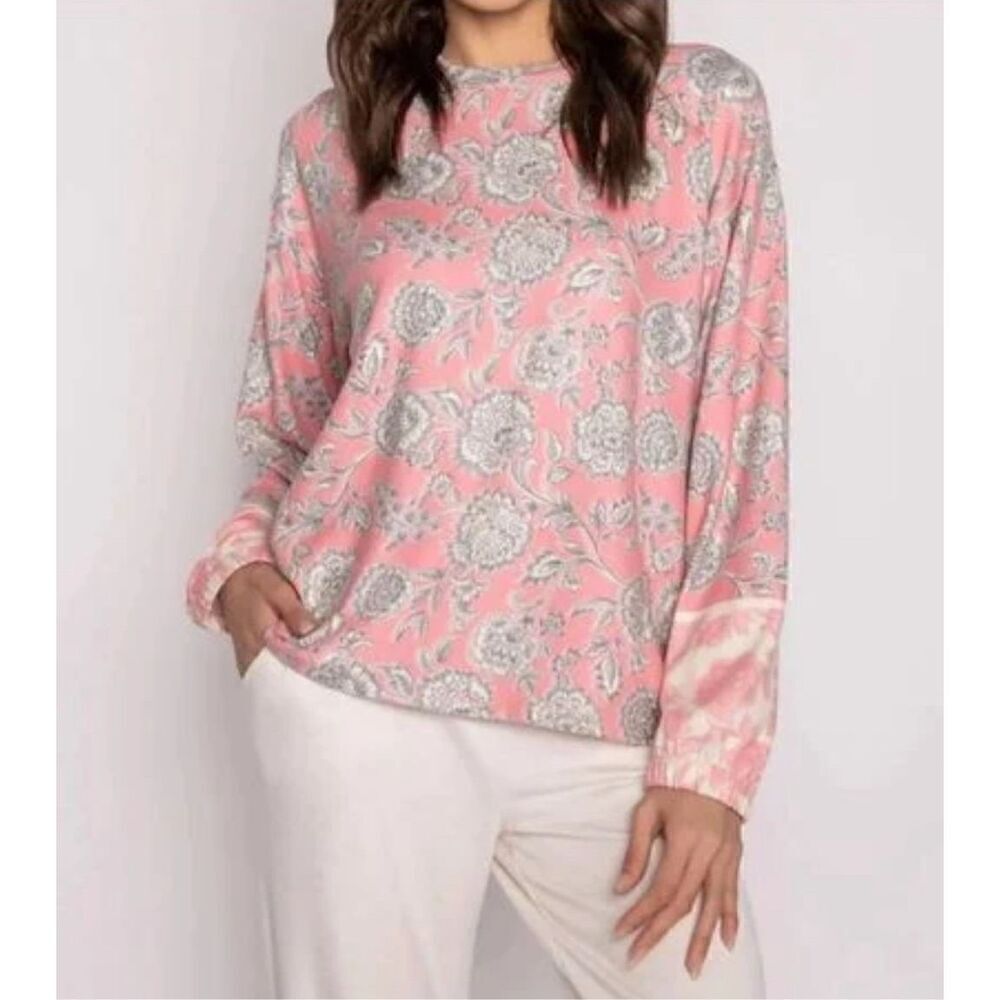🆕 PJ‎ Salvage pink paisley top size small BIN P